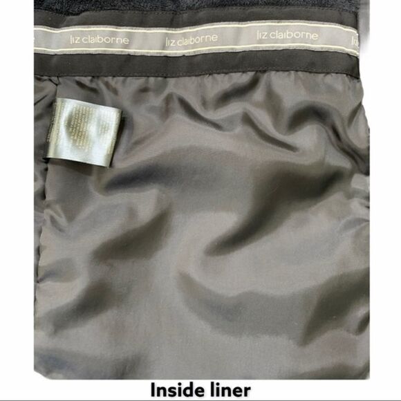 Liz Claiborne Black Heavy Cinch Winter Jacket Size Large - Picture 8 of 16